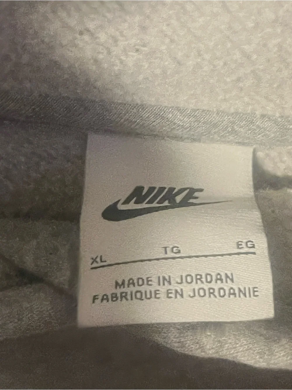 Nike Gray Hoodie with White Swoosh Logo
